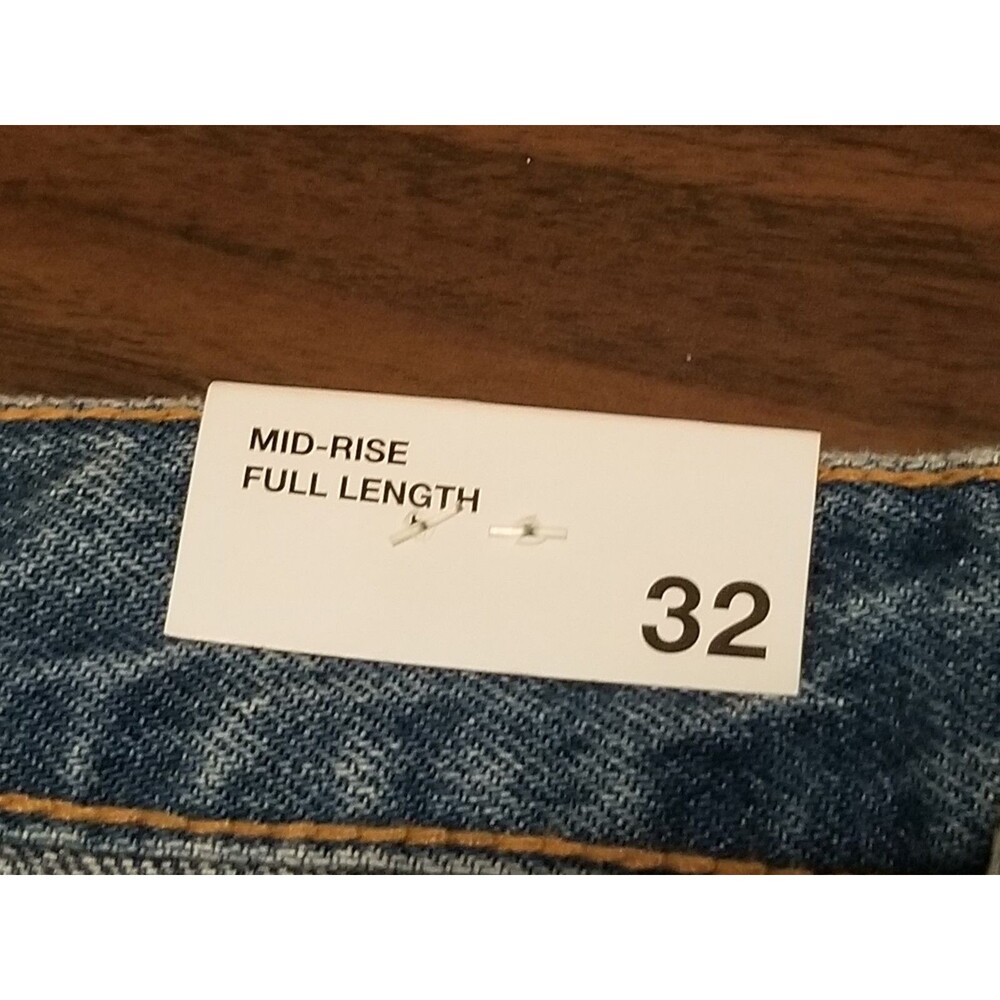 NWT Zara Palazzo Pant Women Size 00 Wide Leg Jeans Mid Rise Denim New (26×31.5) - Picture 6 of 6